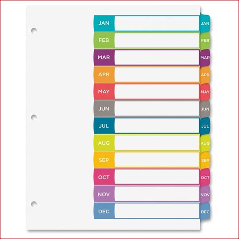 Avery 8 Tab Index Template 11437 Template 1 Resume Examples Pv9wqeav7a