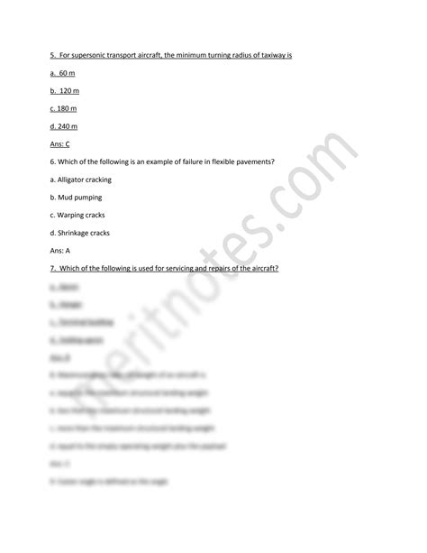 SOLUTION Airport Engineering Objective Questions Answers Studypool