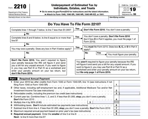 Irs Form 2210 For 2023 - Printable Forms Free Online