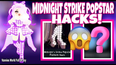 😱 Midnight Strike Popstar Set Hacks Royale High Roblox Vannies World Full Of Joy Youtube