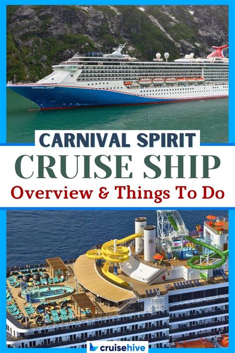 The Carnival Spirit Cruise Ship Is Shown With Text Overlaying Its Image