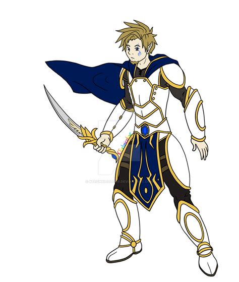 Aasimar Paladin - flat colour by KTechnicolour on DeviantArt