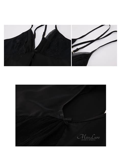 MissLure ALINA Front Closure Design Backless Sexy Babydoll Lingerie Nightwear Sleepwear Baju