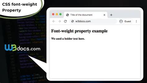 Mastering Css Font Bold A Beginner S Guide