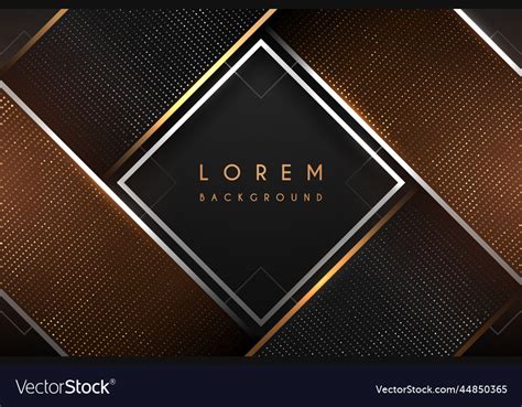 Abstract Black And Gold Luxury Background Vector Image