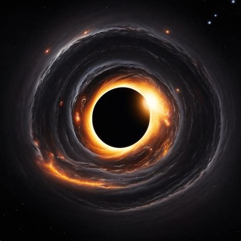 Premium AI Image Black Hole Event Horizon Cosmic Void Gravitational