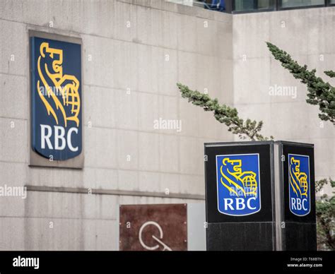 MONTREAL, CANADA - NOVEMBER 13, 2018: Logo of the Royal Bank of Canada ...