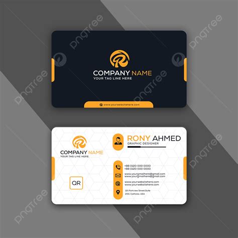 Creative And Modern Business Name Card Design Template Download on Pngtree