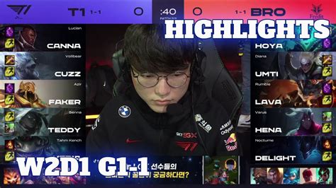 T Vs Bro Game Highlights Week Day Lck Summer T Vs