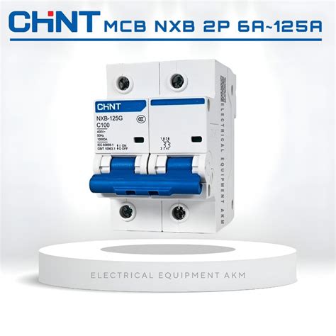 Aptomat MCB 2 Pha NXB 63 Chint 6A 10A 16A 20A 25A 32A 40A 50A 63A Dòng