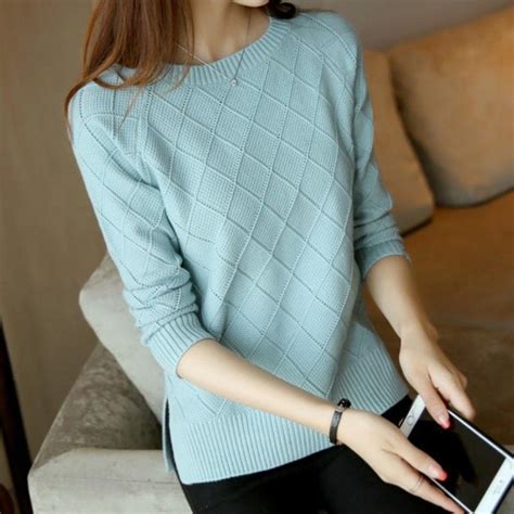 Cheap New Pullover Women S Sweater Korean Long Sleeve Round Neck Loose