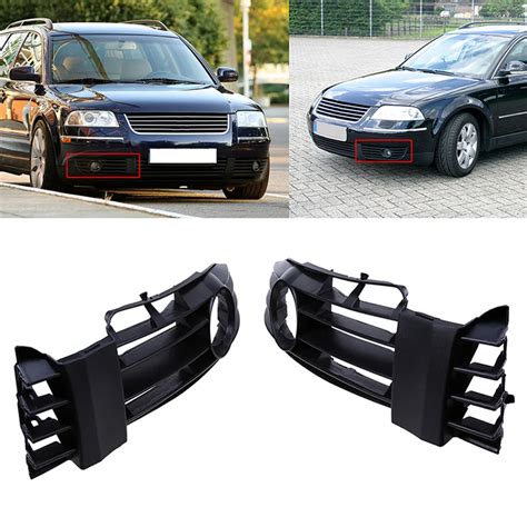 1 Pair Car Front Bumper Grille Fog Light Lower Grill Cover For Vw Passat B5 5 Sedan Variant 2001