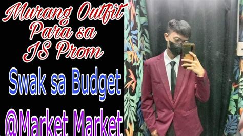 Swak Sa Budget Js Prom Outfit For Men Market Market Fashion World Youtube