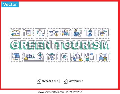 Green Tourism Word Concepts Banner Activity Stock Vector Royalty Free