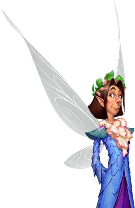 A Cartoon Fairy Holding A Flower In Her Hand