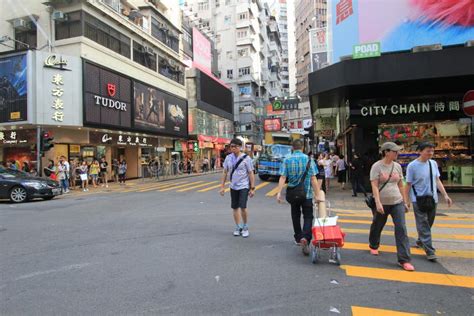 Tsim Sha Tsui Street View In Hong Kong Editorial Photo Image Of