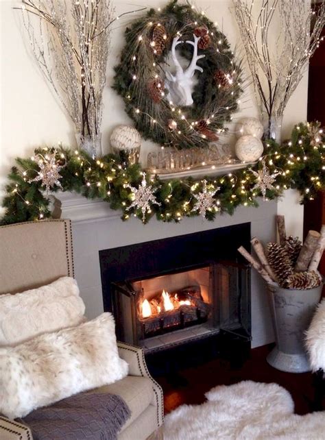 50 Elegant Christmas Mantle Decor Ideas 5 Christmas Mantel