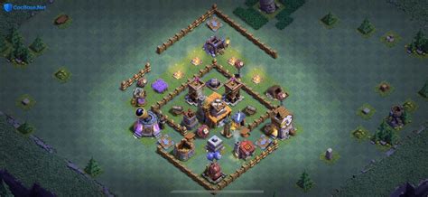 Town Hall 4 Defense Base