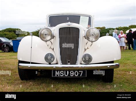 A 1938 Austin Windsor On Display At A Country Fair Near Camborne In