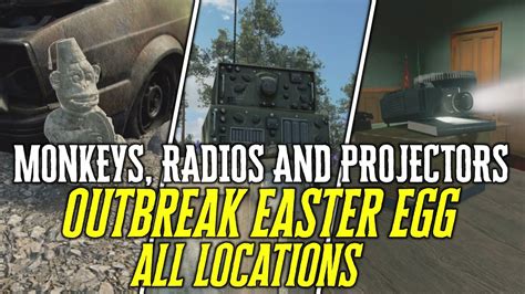 OUTBREAK EASTER EGG ALL LOCATIONS All MONKEY Locations All RADIO