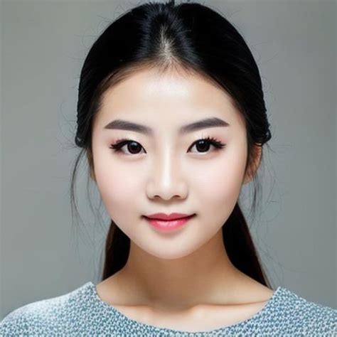 Beautiful Chinese Face Portrait Face Only A Beaut