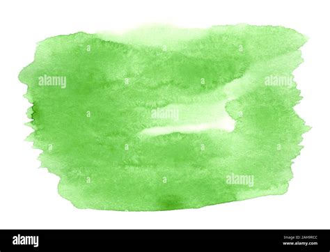 Design green hand drawn abstract watercolor stain background. Artwork ...