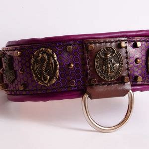 Viking Dog Collar, Odin Leather Dog Collar, Honeycomb Airbrushed With ...