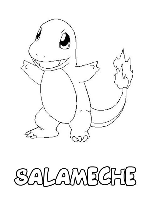 Dessin Imprimer Du Pokemon Salameche