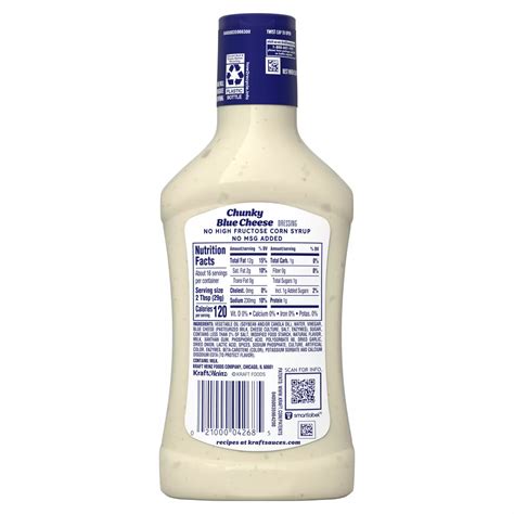 Kraft Chunky Blue Cheese Dressing Shop Salad Dressings At H E B