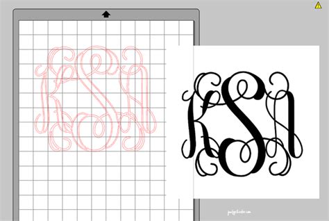 How To Create Monograms With Silhouette Silhouette Tutorial Poofy