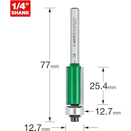 Trend C116X1 4TC Craft Pro 1 4 Shank Bearing Guided Trimming Router