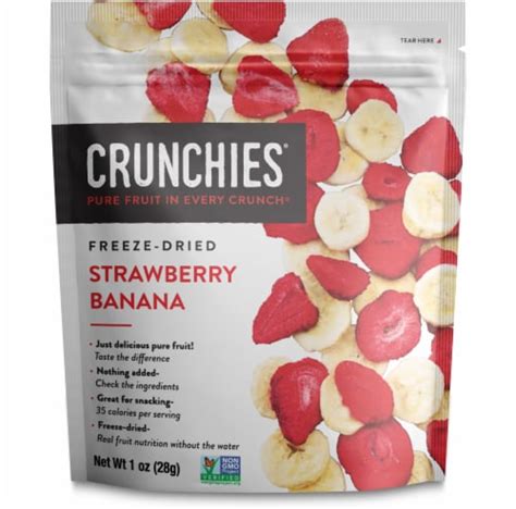 Crunchies Freeze Dried Strawberry Banana Fruit Snack Oz Qfc