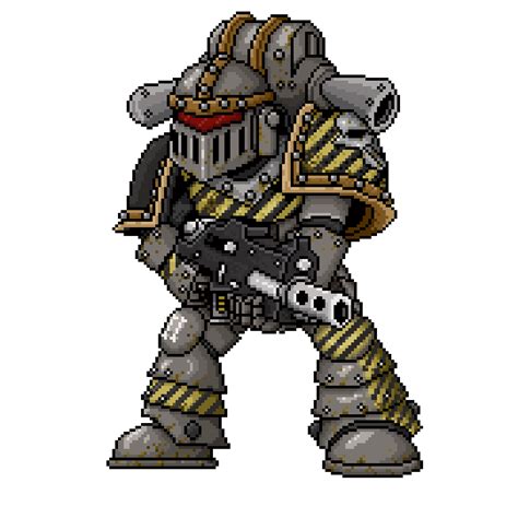 Pixel Iron Warrior by TheGeneralMoeNG on Newgrounds