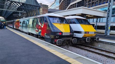 Trains In Uk London King S Cross Youtube