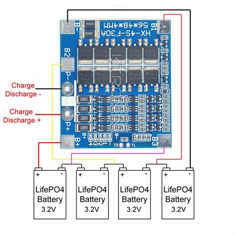 Buy 4s 30a Battery Management System Bms Lifepo4 Ktron India