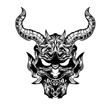 Premium Vector | Black and white hand drawn illustration devil satan ...