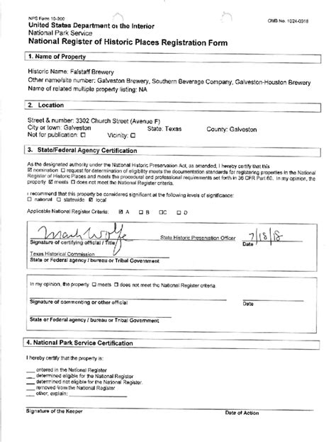 Fillable Online Atlas Thc State Tx National Register Of Historic Places