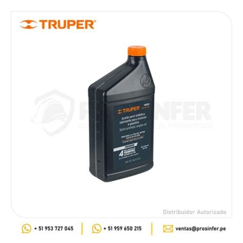 Aceite Semi sintético para motor de 4 tiempos 946 ml Truper 14929 en