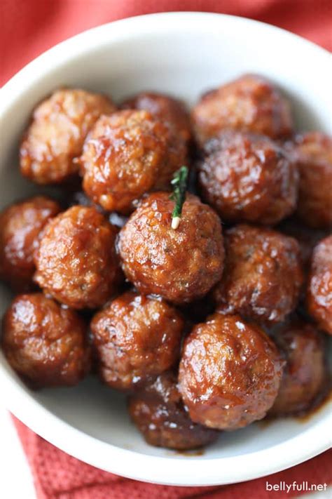 Slow Cooker Cranberry Meatballs Belly Full