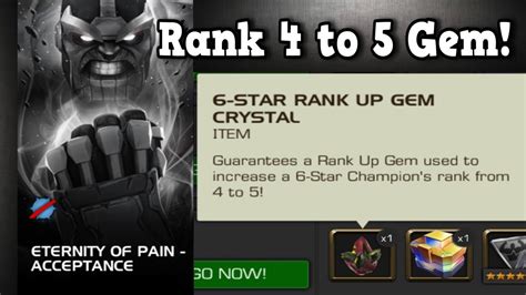 Eternity Of Pain Acceptance Rewards Rank 4 To 5 Gem Marvel