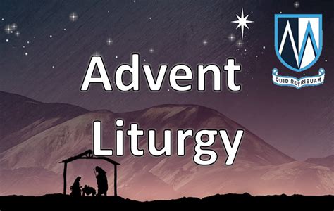 Celebrating our Advent Liturgy – Mount St Mary's