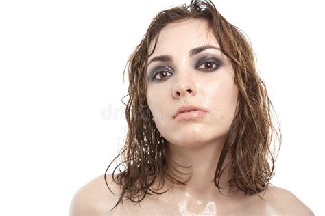 Mulher Satisfeita Bonita Do Nude Imagem De Stock Imagem De Divertimento Humano 39358879