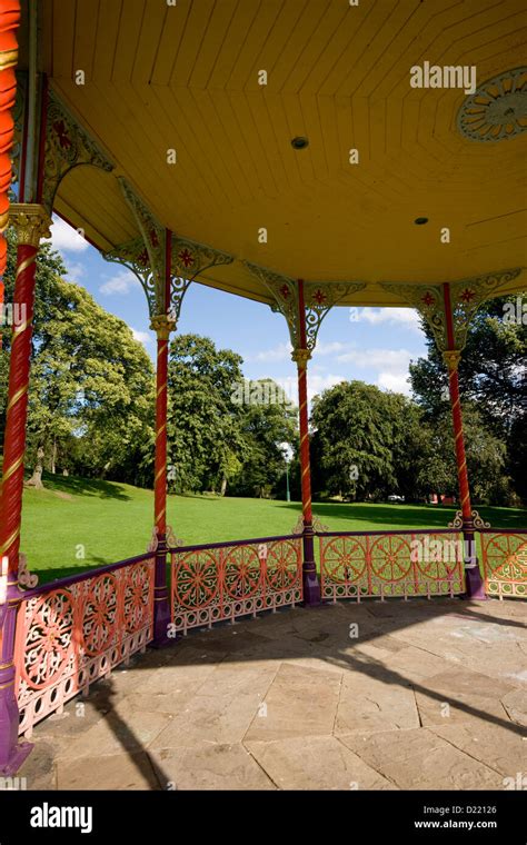 Bandstand The Arboretum Park Lincoln Lincolnshire Uk Stock Photo