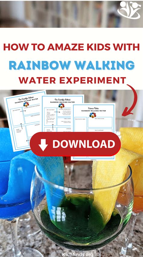 How To Make Rainbow Walking Water With Kids Kidminds