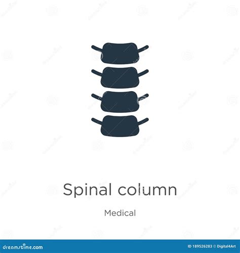 Spinal Column Icon Vector Trendy Flat Spinal Column Icon From Medical