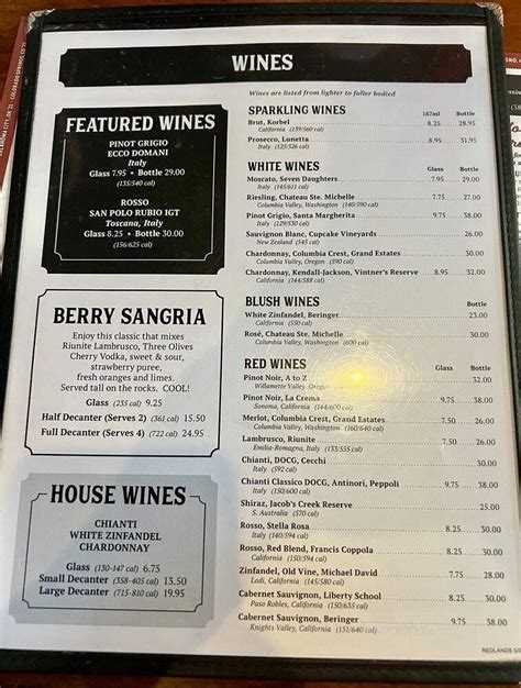 Online Menu Of Old Spaghetti Factory Redlands Ca