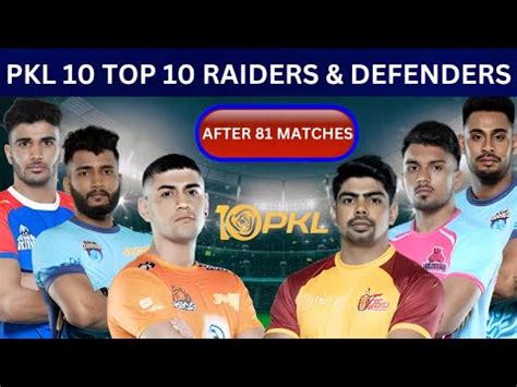 Pro Kabaddi Season Top Raiders Defenders After Matches Pkl