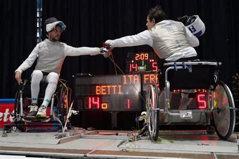 Scherma Matteo Betti Medaglia D Oro In Coppa Del Mondo Paralimpica