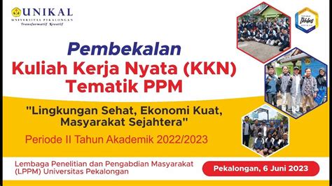 Pembekalan Kkn Tematik Ppm Youtube