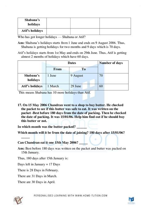 Ncert Solutions For Class 4 Maths Chapter 4 Tick Tick Tick